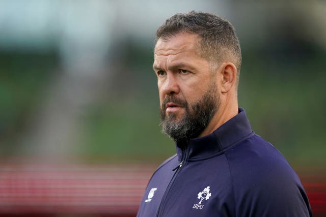 <p>Ireland head coach Andy Farrell expects tougher tests to come (Brian Lawless/PA)</p>