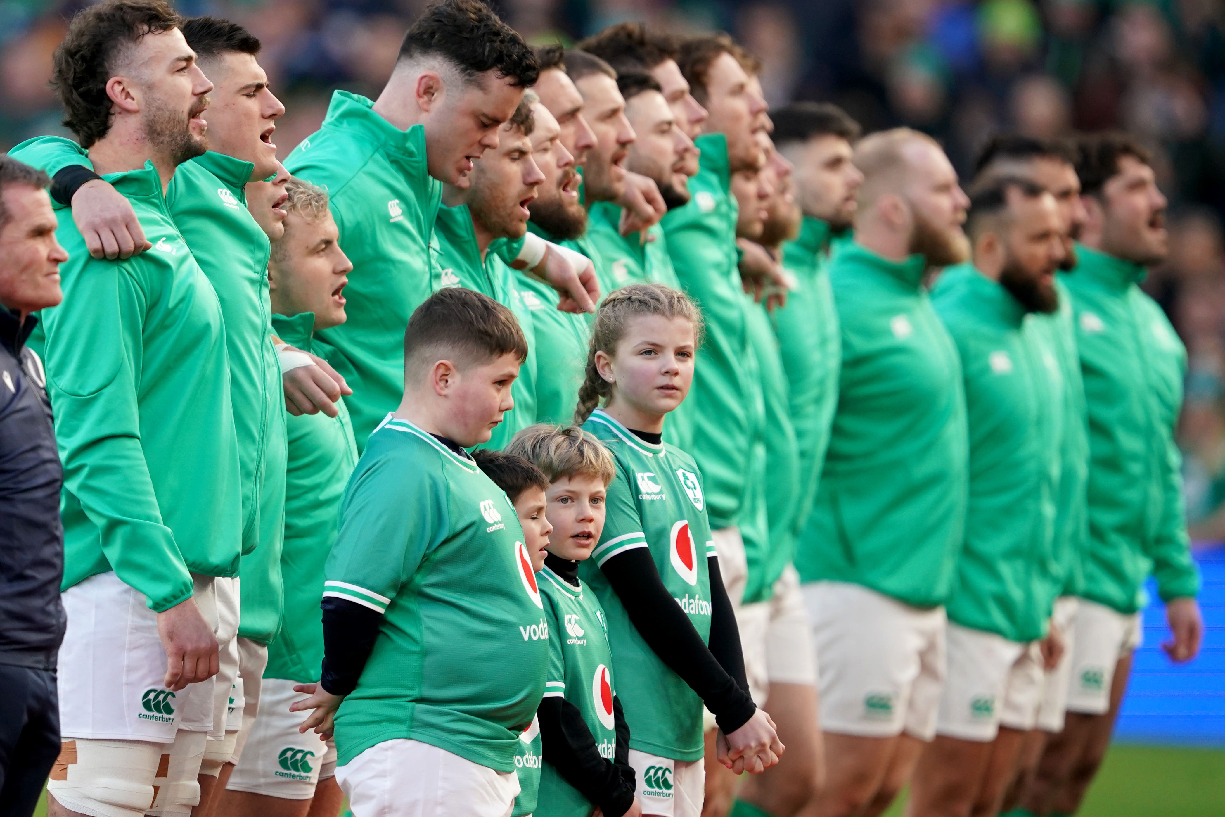 Stevie Mulrooney, not pictured, attracted attention for his performance of Ireland’s Call ahead of Sunday’s Six Nations match against Italy (Brian Lawless/PA)