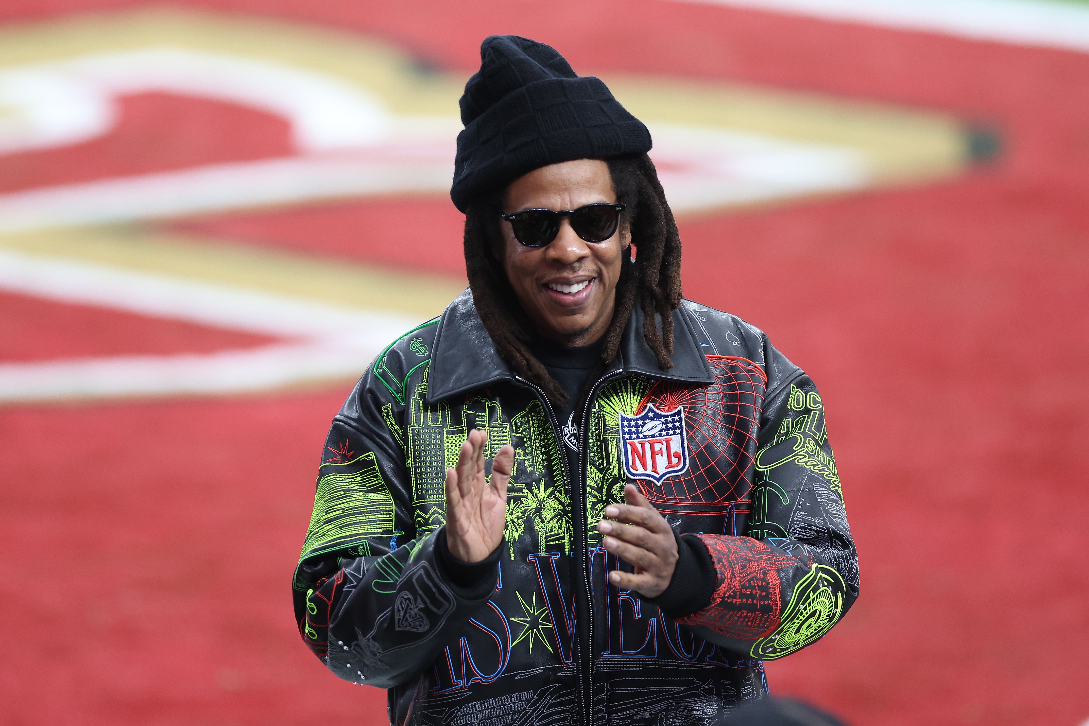 Jay-Z at the Super Bowl 2024 game