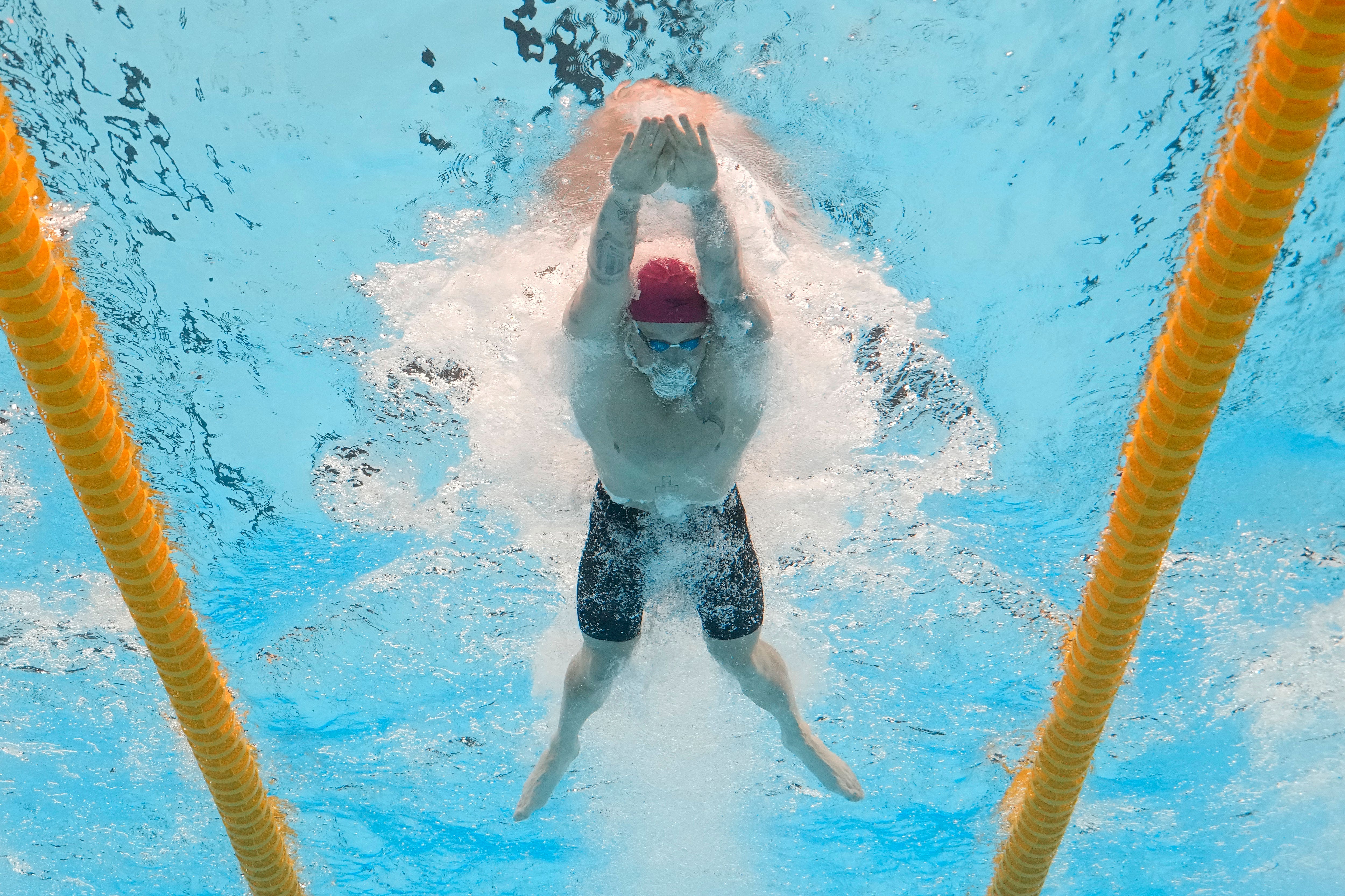 Adam Peaty qualified fastest for the final (AP Photo/Lee Jin-man)