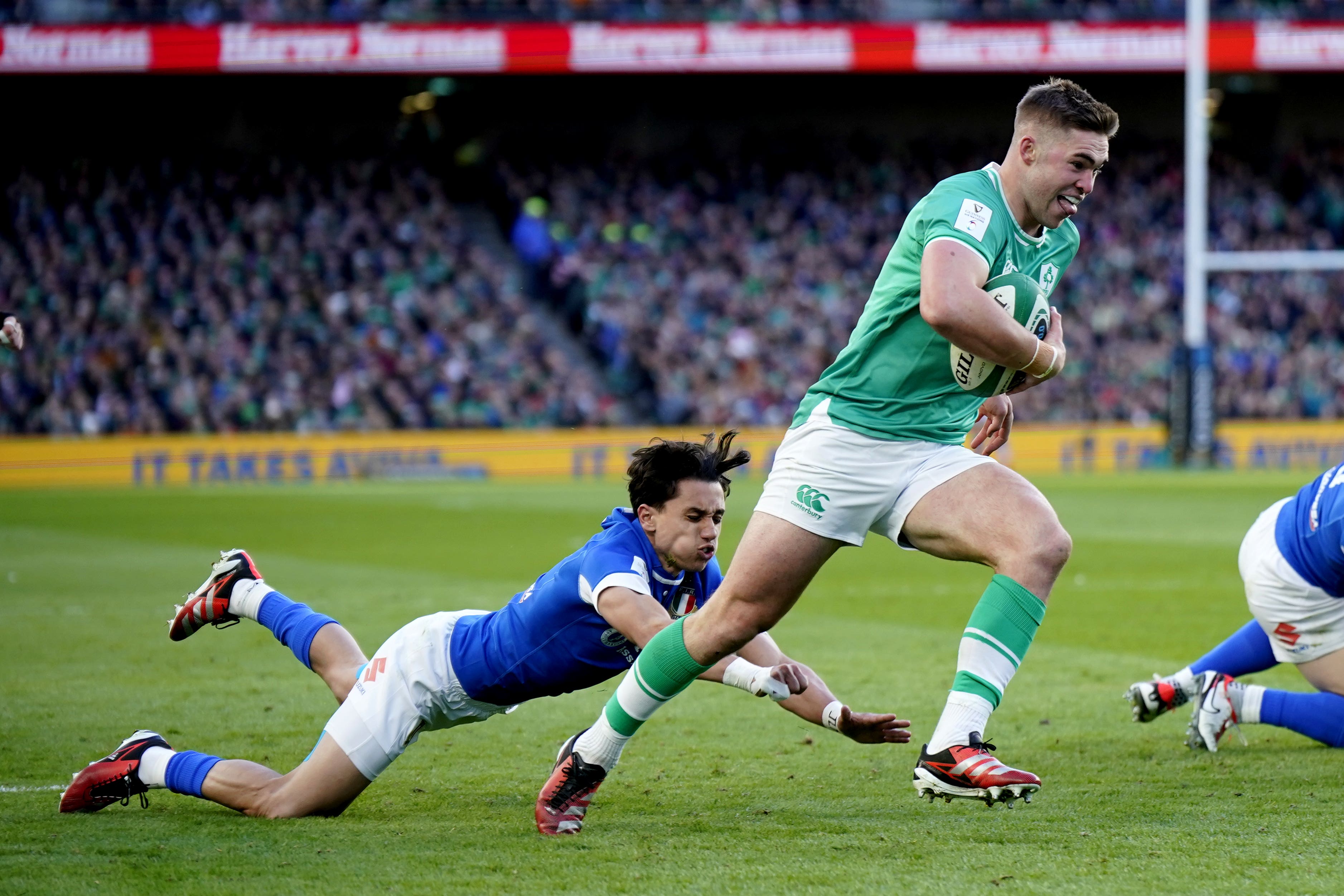 Jack Crowley, pictured, is tasked with filling the void left by Johnny Sexton’s retirement (Niall Carson/PA)