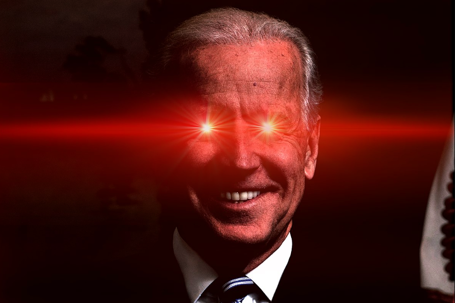 Biden HQ shared an image of the president with laser eyes in his first post on TikTok