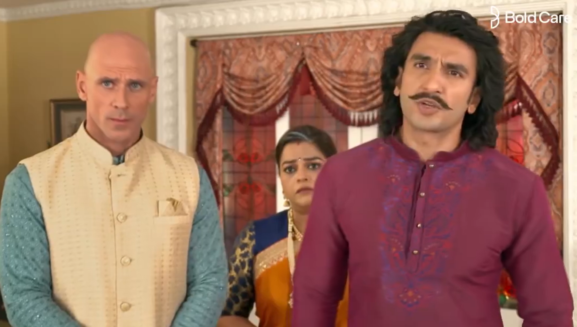 Bollywood actor Ranveer Singh features in an advert with Johnny Sins