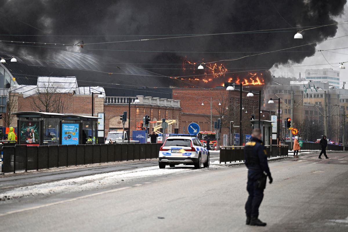 Fire breaks out at a waterpark under construction at a popular Swedish amusement park