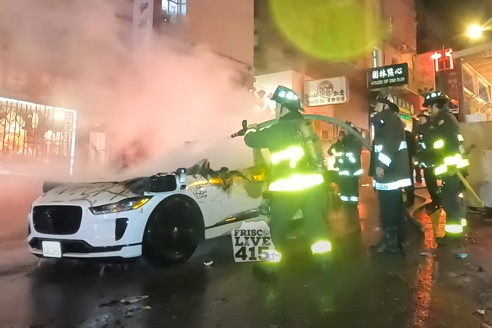 A Waymo driverless robotaxi was torched in San Francisco on 10 February, 2024