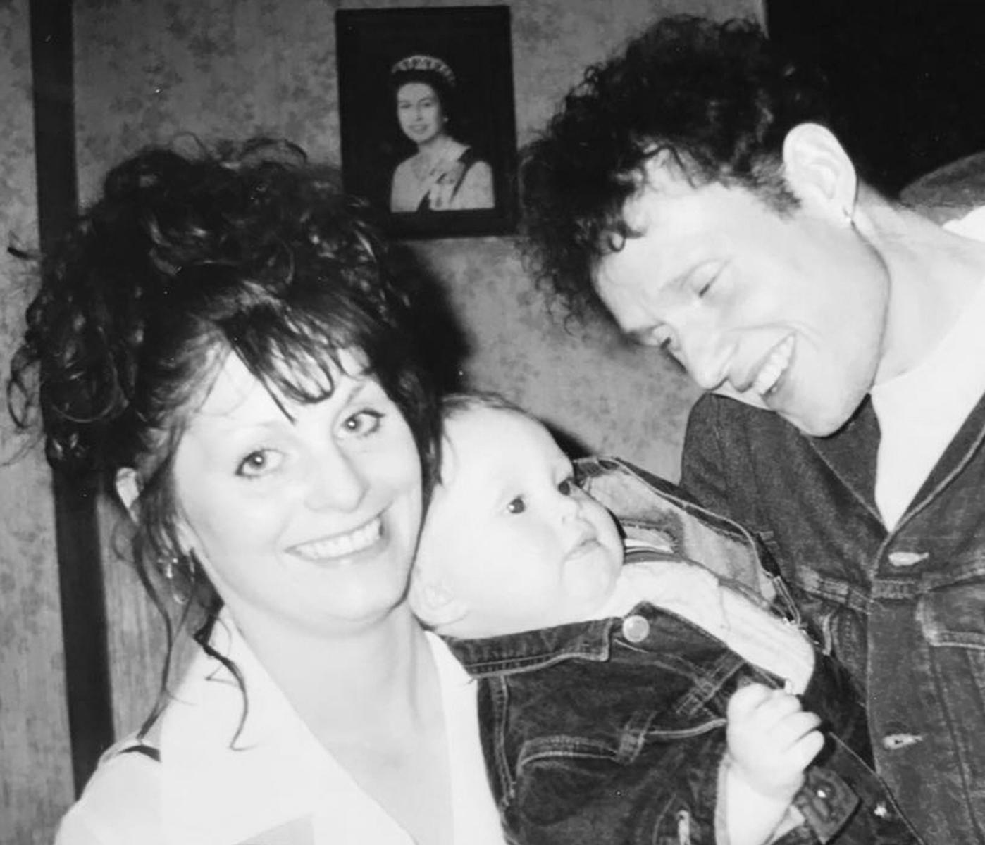 Ade (right) with Ryan as a baby and mother Gill – the family, including Ryan’s stepfather Phil, have campaigned hard for justice