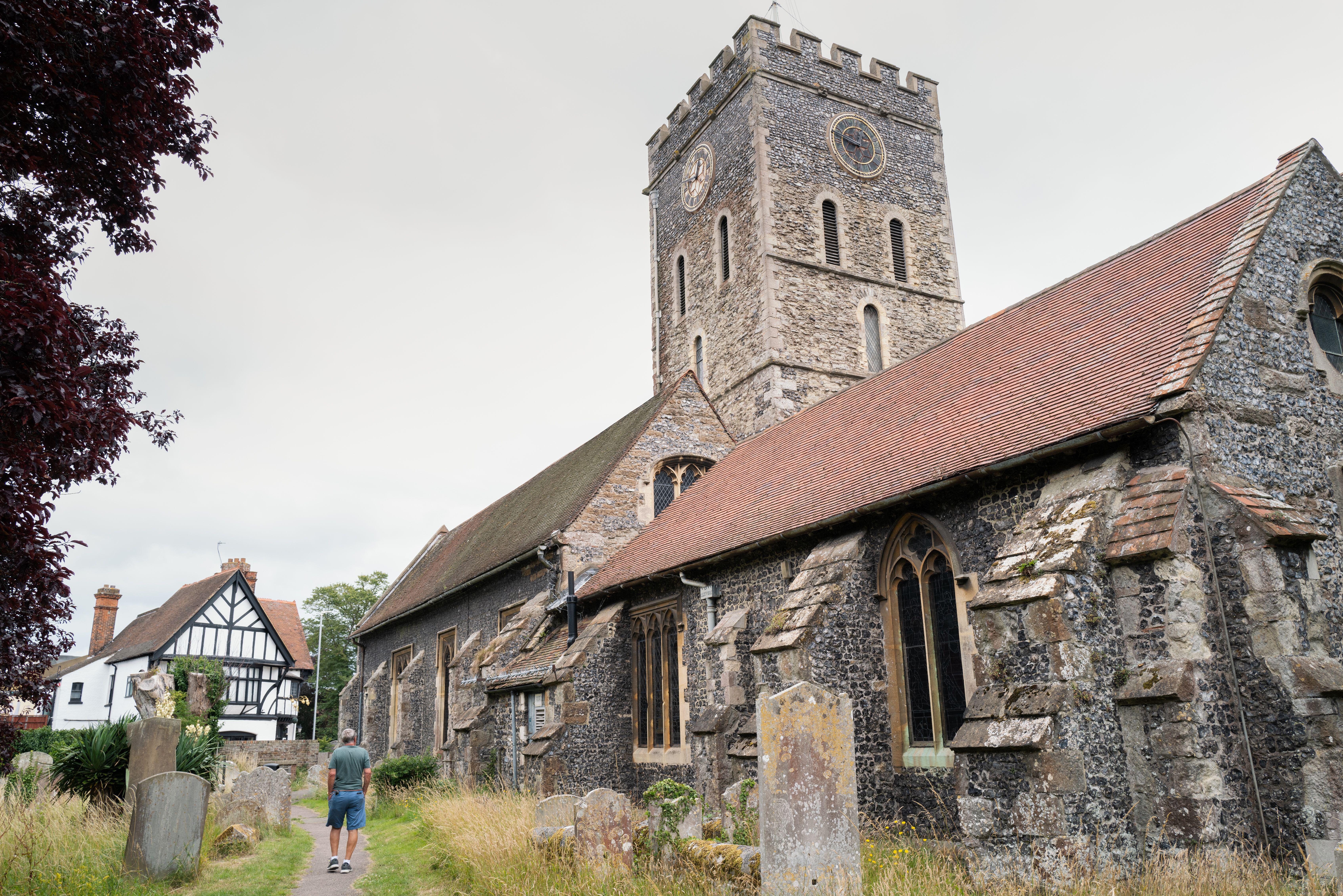 The victim was attacked as he entered the St Laurence Graveyard, the churchyard of the St Laurence-In-Thanet Church in the village of St Lawrence