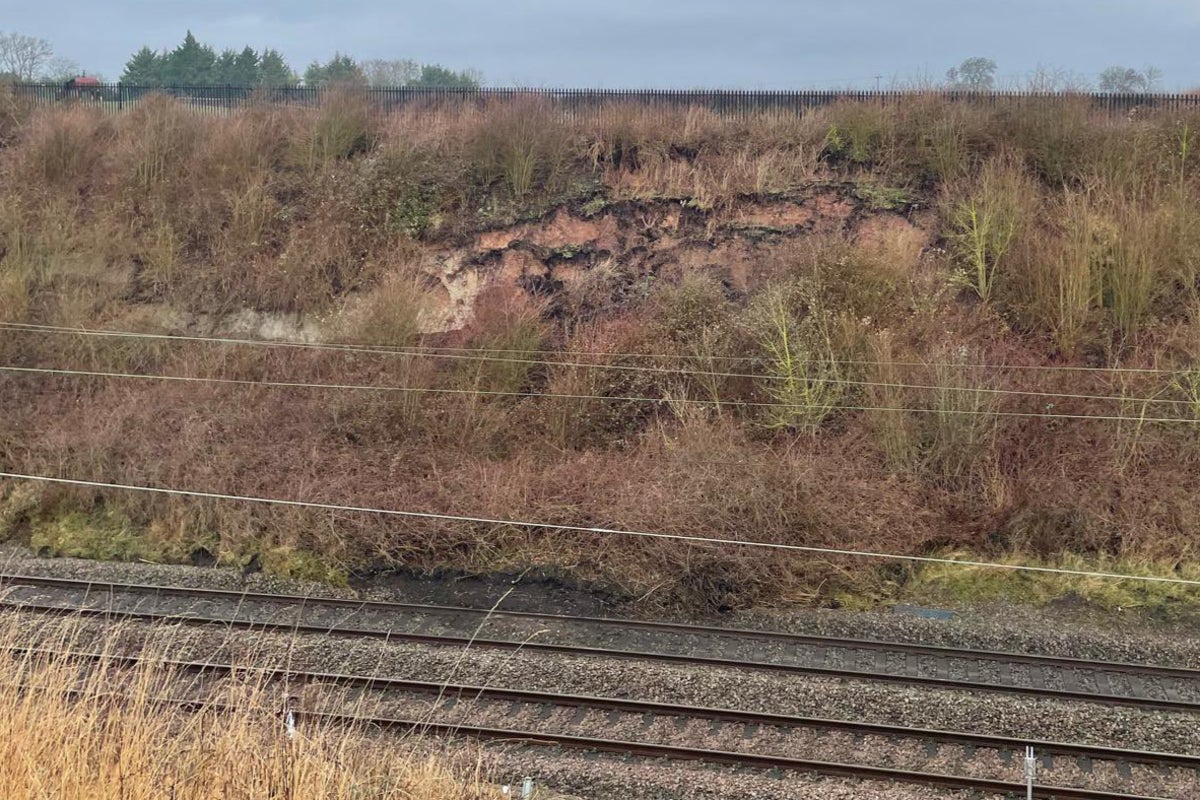 Rail chaos on key Birmingham-London route following landslip