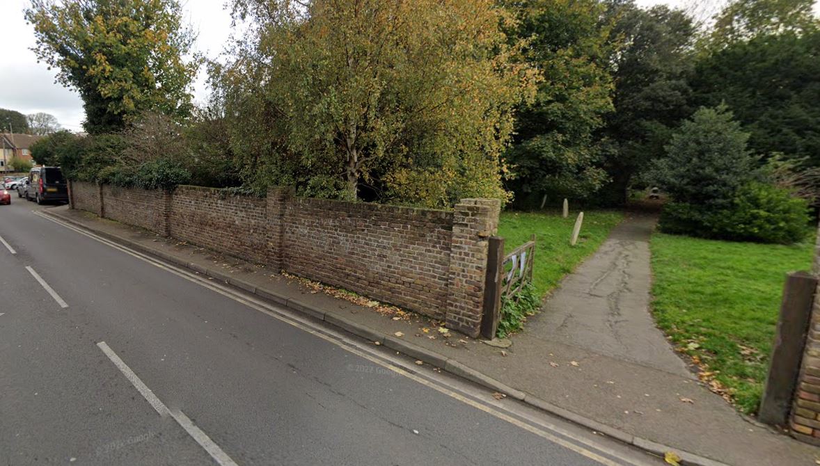 The victim was walking along Manston Road and was attacked as he entered the St Laurence Graveyard