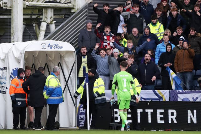 Leeds United goalkeeper Illan Meslier heads towards the tunnel after being sent off during the Sky Bet Championship match at Deepdale, Preston. Picture date: Tuesday December 26, 2023.