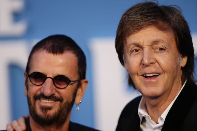 Sir Paul McCartney and Sir Ringo Starr (Yui Mok/PA)