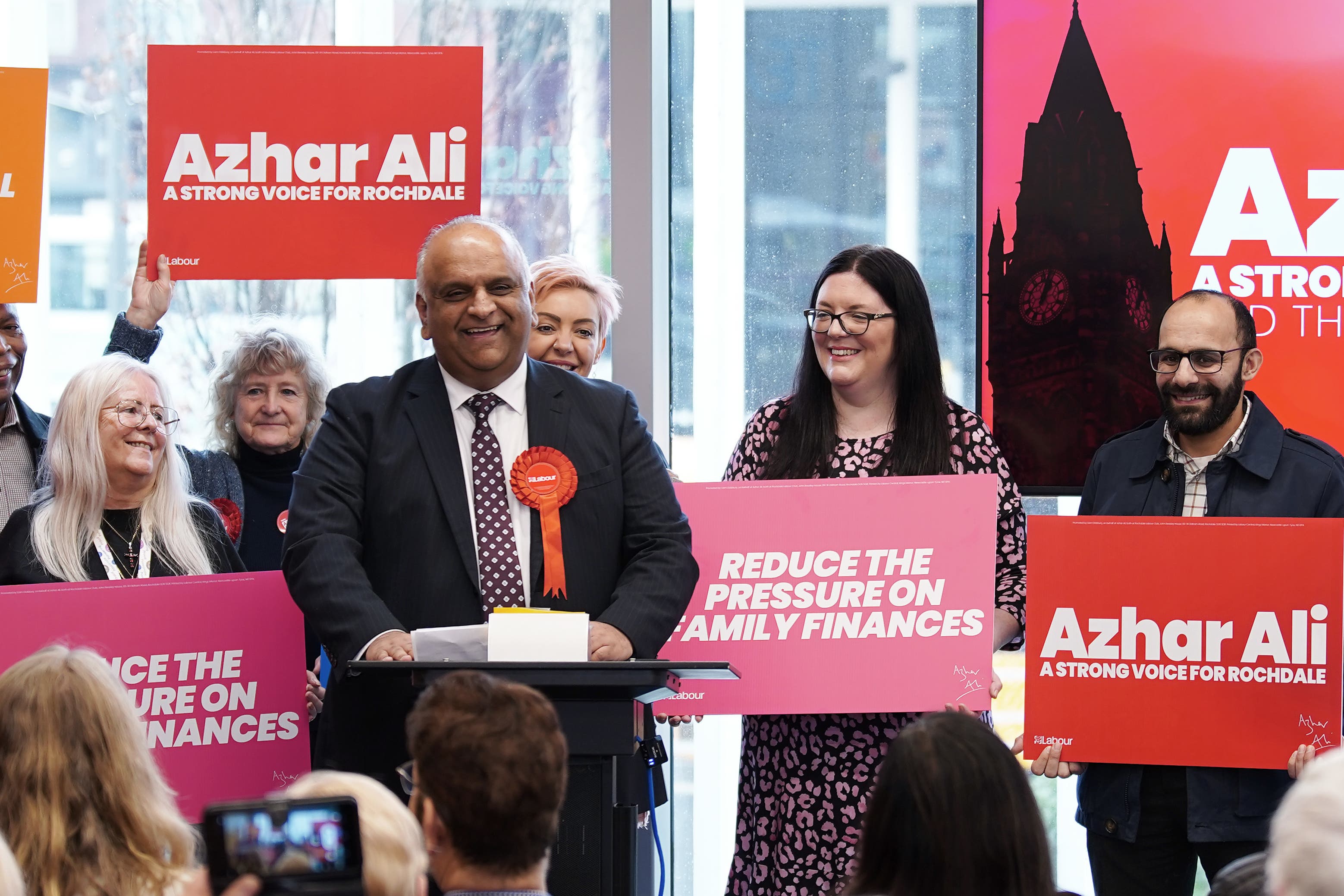 Rochdale’s by-election is due to take place this month, with Ali locked in as the Labour candidate