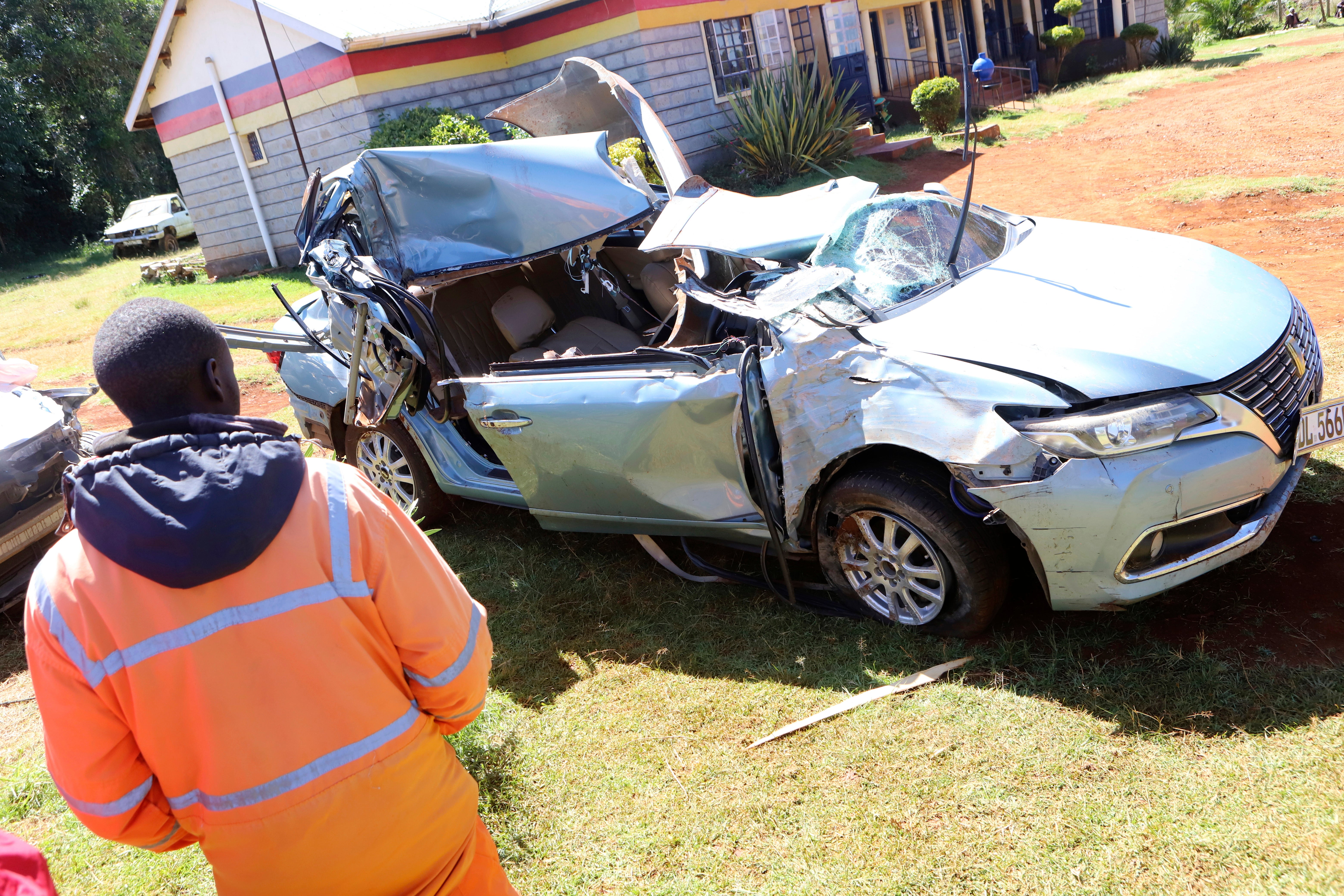 Kiptum’s car crashed into a tree