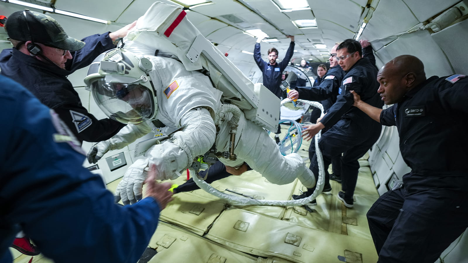 Collins Aerospace tests next-gen Nasa spacesuit in weightlessness
