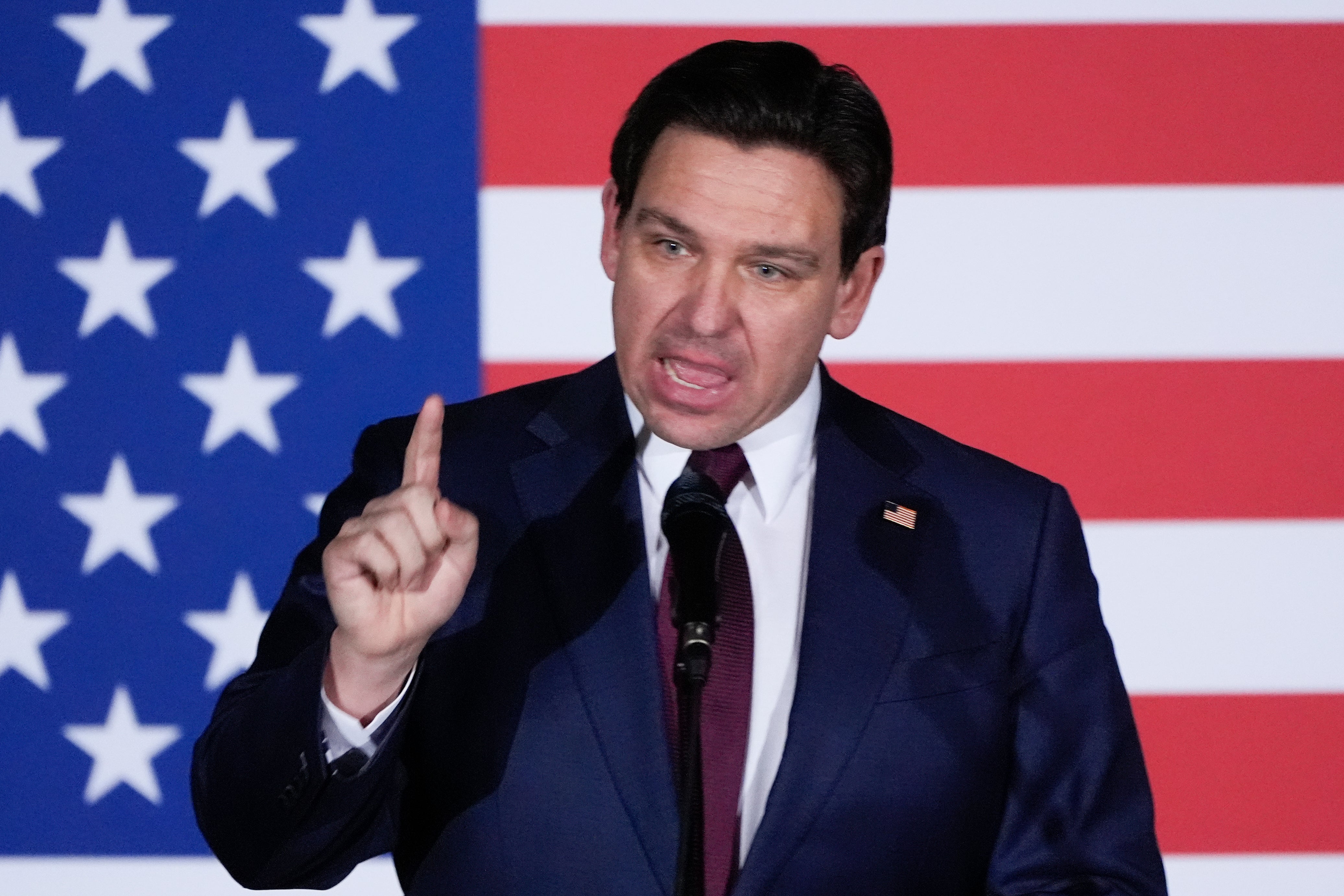 <p>Ron DeSantis speaks in Iowa </p>