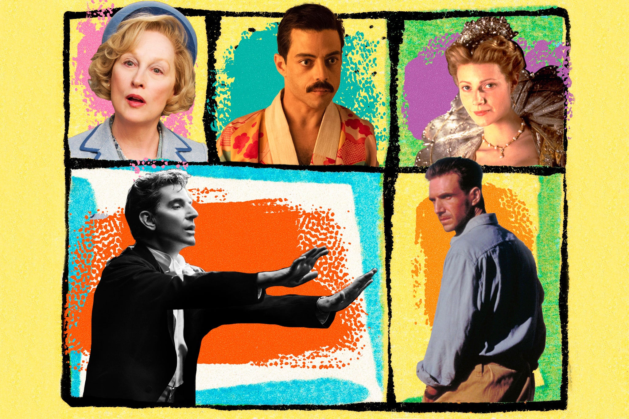 Survival of the baitiest: ‘Shakespeare in Love’, ‘The English Patient’, ‘Maestro’, ‘The Iron Lady’ and ‘Bohemian Rhapsody’ could all be considered awards bait