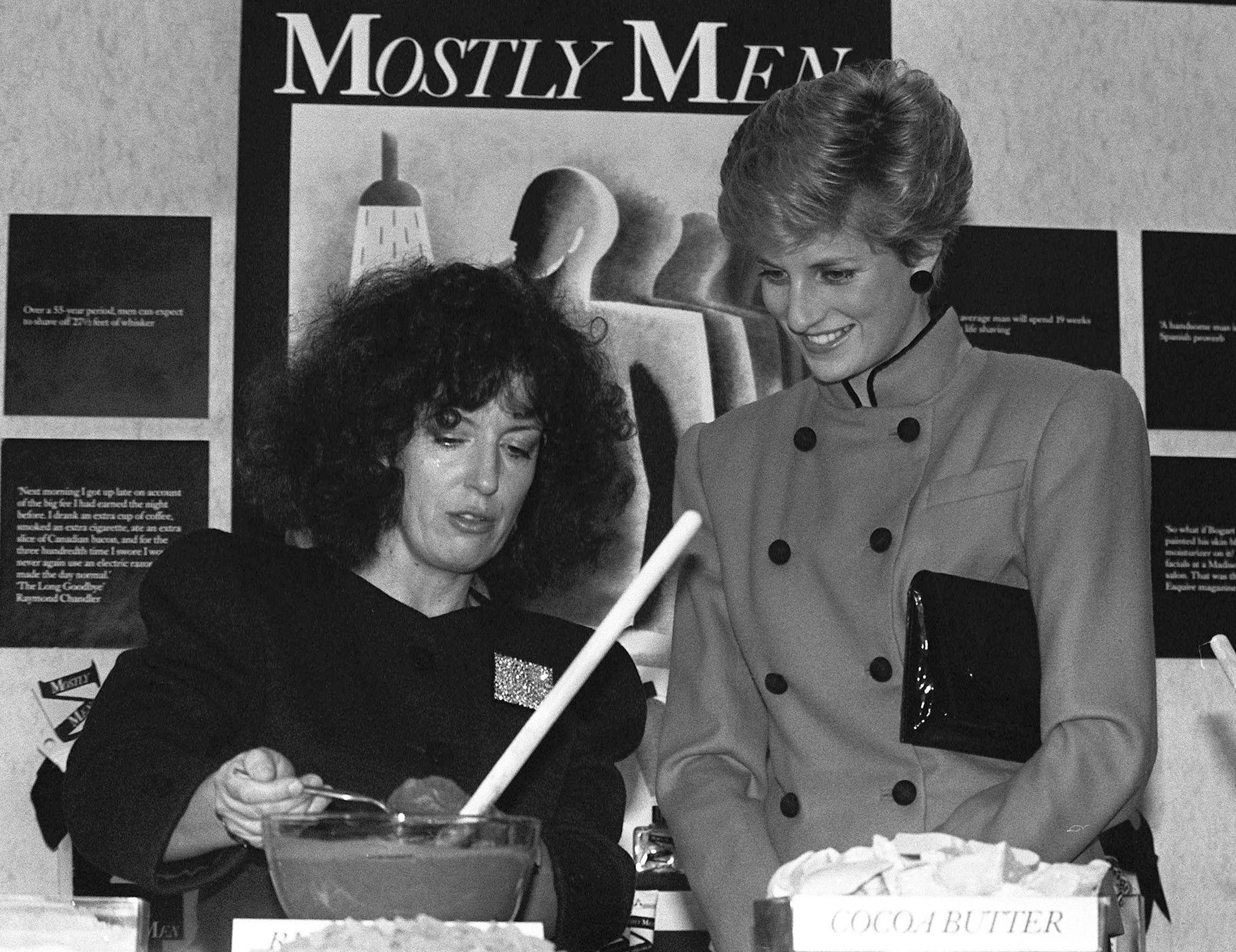 Royal treatment: Roddick gives a demonstration for Diana, Princess of Wales, at the opening of a new headquarters in Littlehampton, Sussex