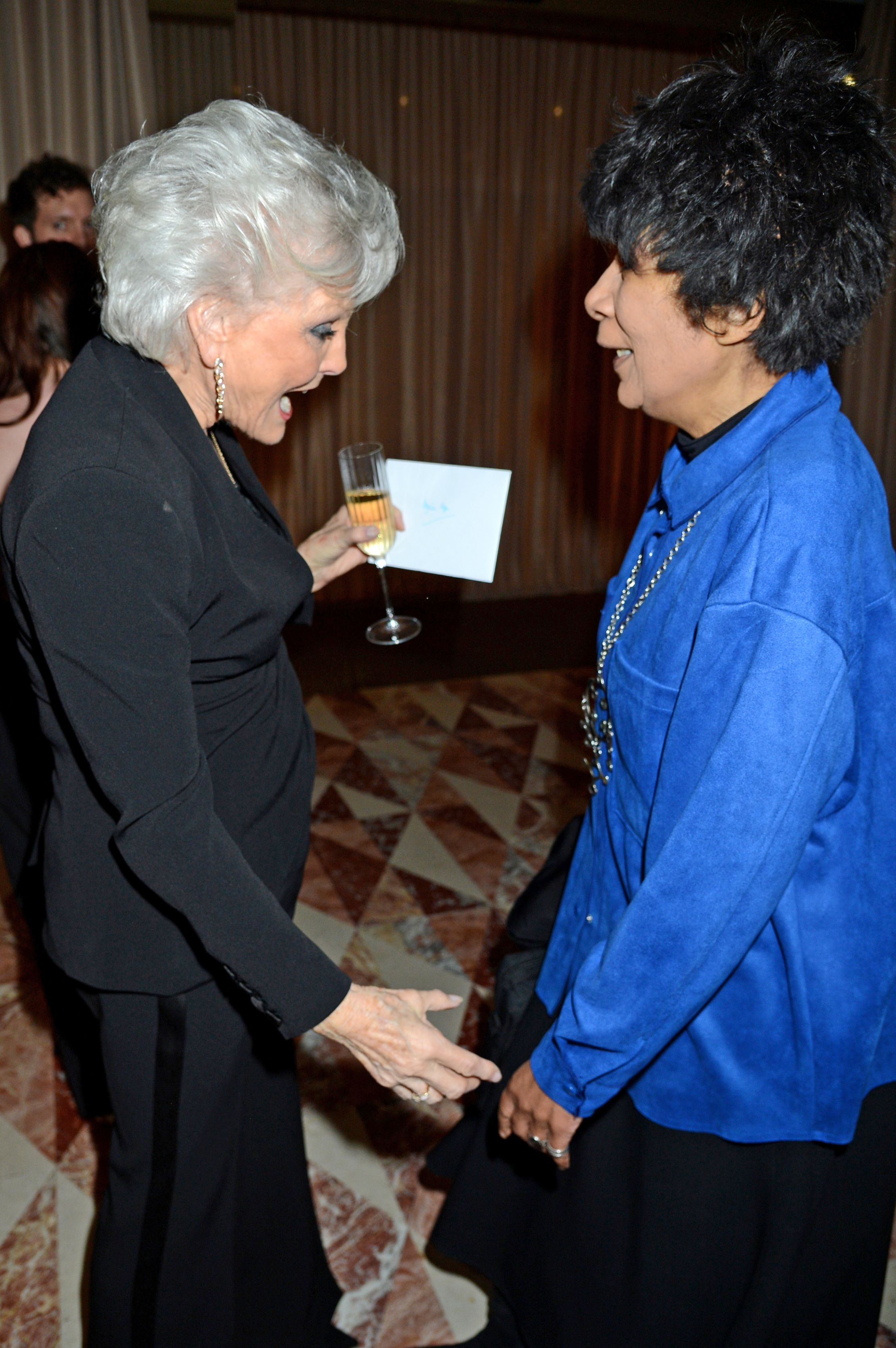 Rippon and Stuart chatting together at the ‘Strictly’ stars birthday bash