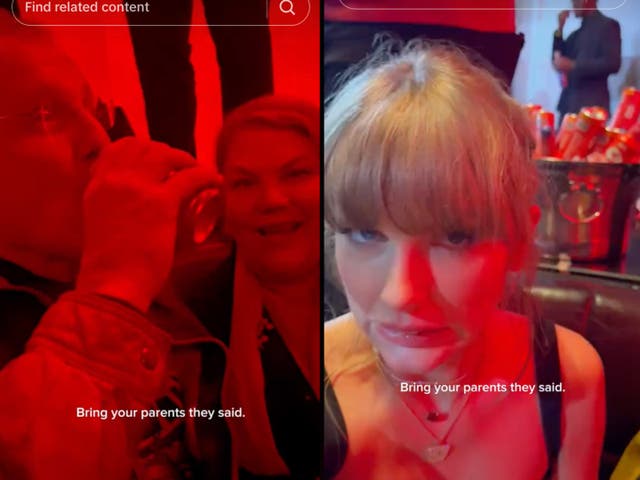 <p>Fans shocked Taylor Swift posted a TikTok about clubbing with her parents</p>