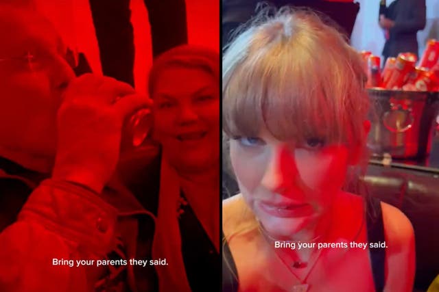 <p>Fans shocked Taylor Swift posted a TikTok about clubbing with her parents</p>