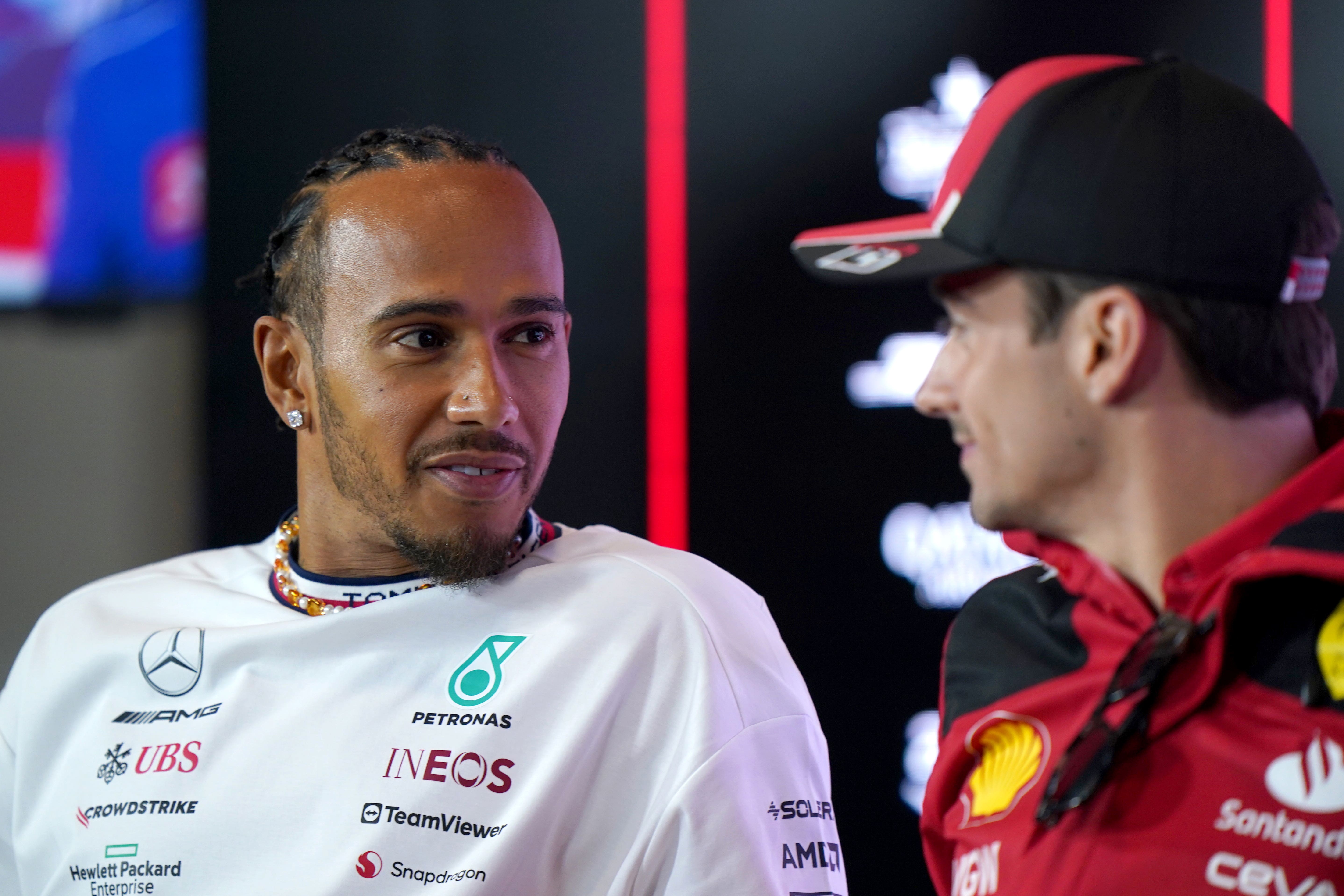 Lewis Hamilton has already been in contact with Charles Leclerc (Tim Goode/PA)
