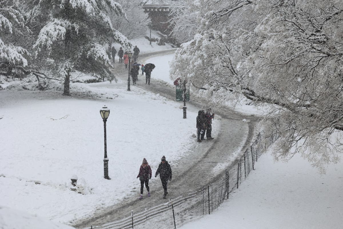 Aktualizacje na żywo dotyczące burzy w Nowym Jorku: Nor'easter przynosi do miasta najwięcej śniegu w ciągu dwóch lat