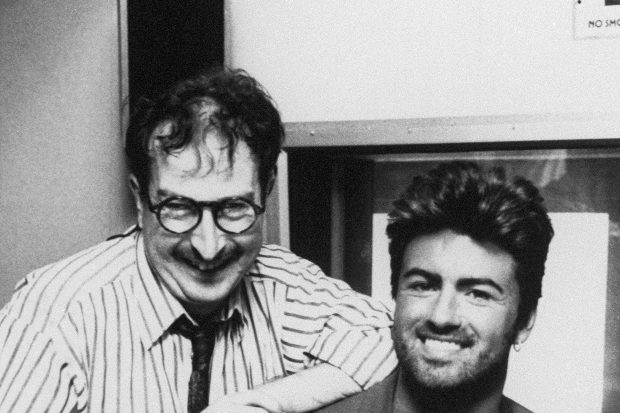 Steve Wright with George Michael of Wham!
