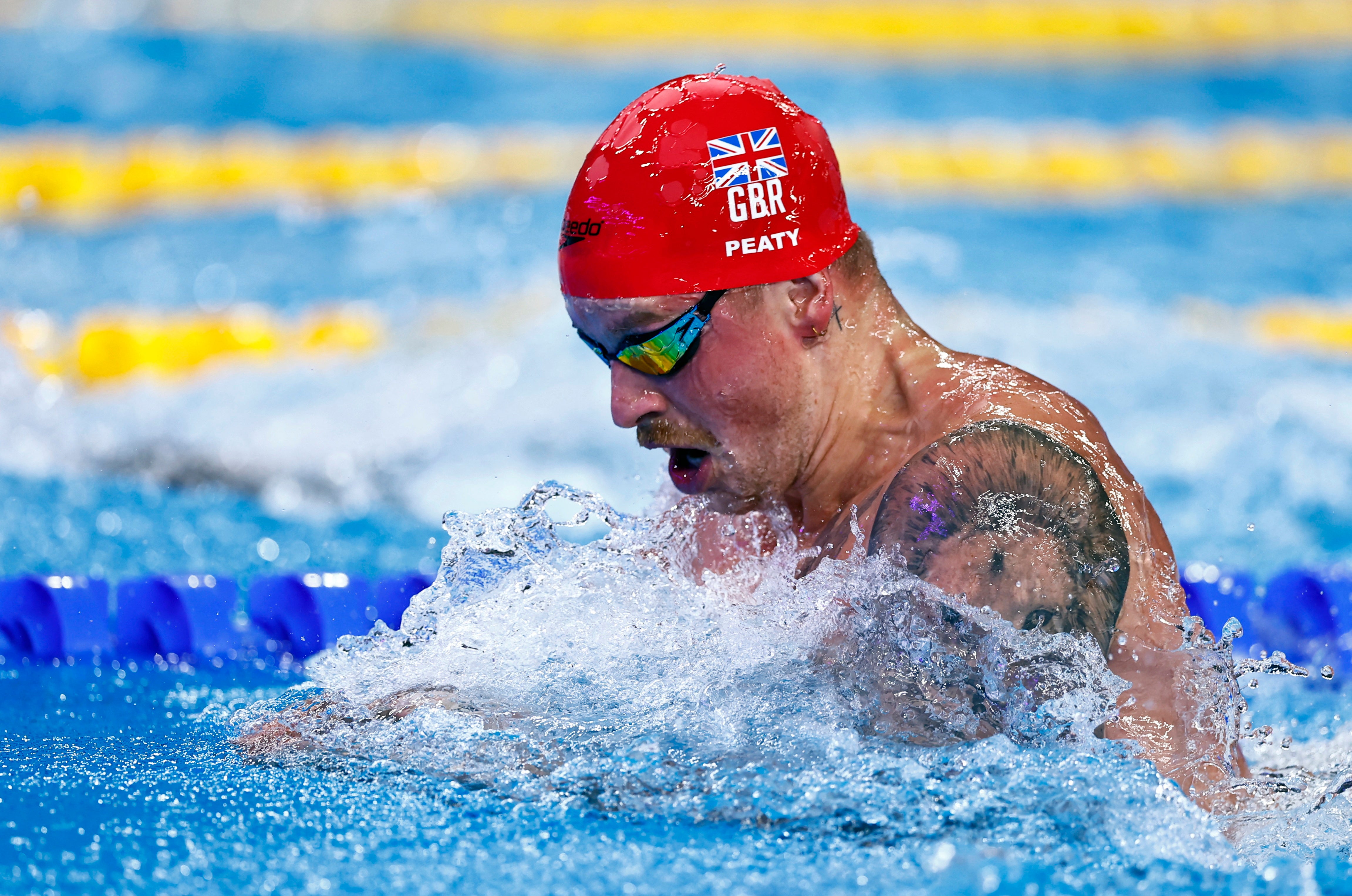 Peaty qualified in fourth place for the 50m breastroke final