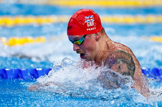 <p>Peaty qualified in fourth place for the 50m breastroke final </p>