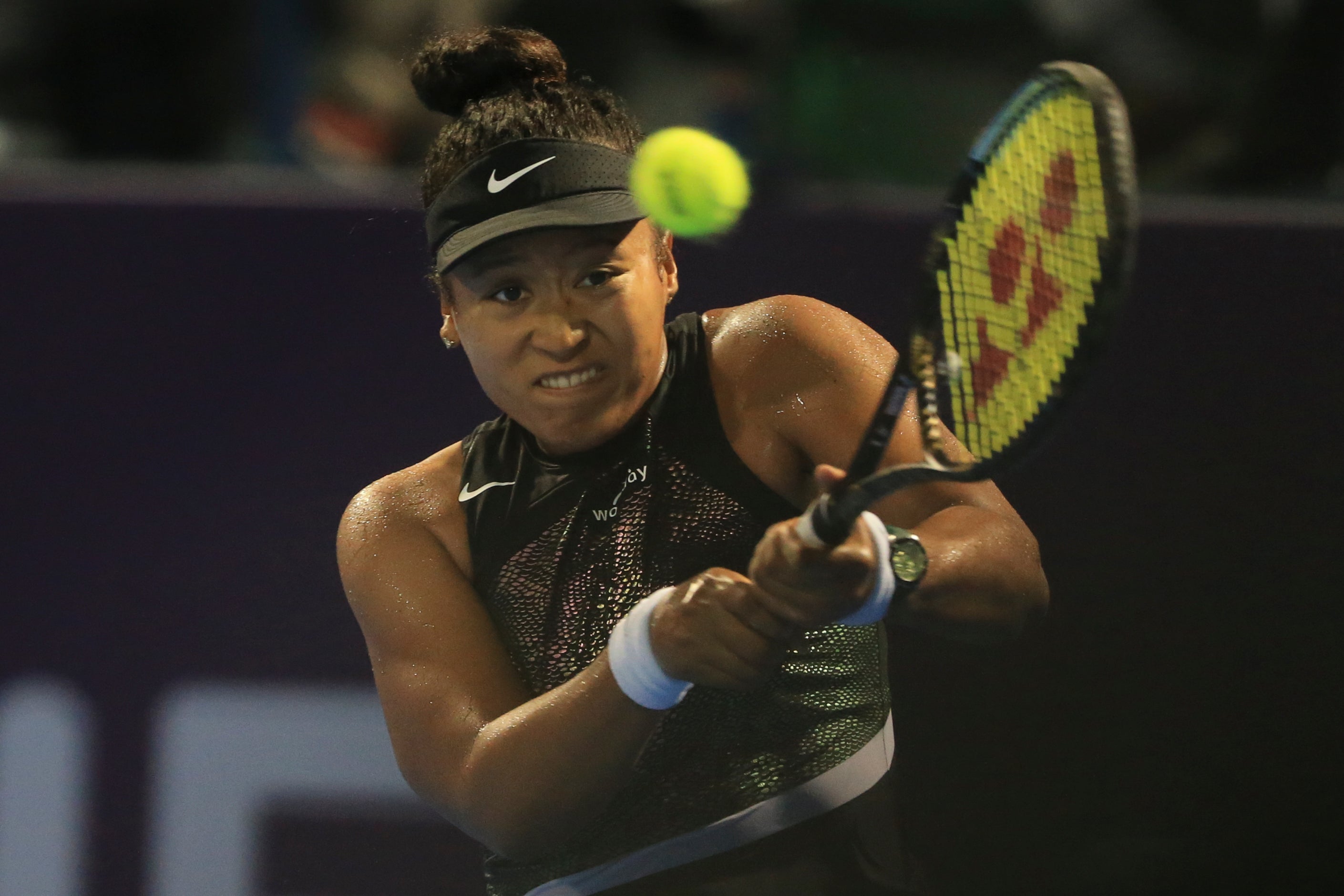 Naomi Osaka defeated Petra Martic in straight sets at the Qatar Open
