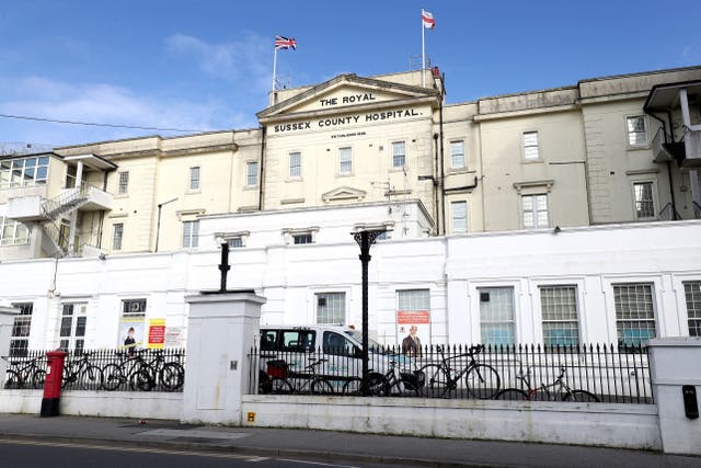 CQC inspectors found that more needed to be addressed at Royal Sussex County Hospital at an urgent pace (Gareth Fuller/PA)