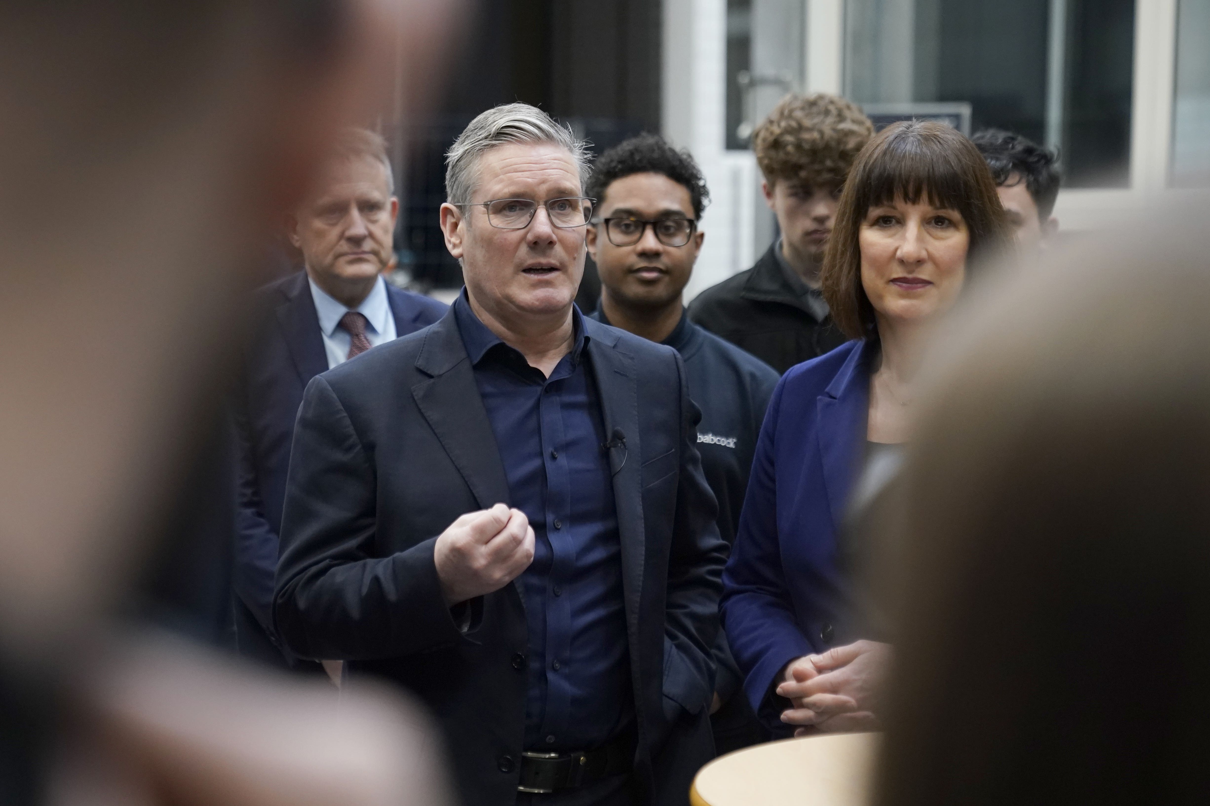 Labour leader Sir Keir Starmer and shadow chancellor Rachel Reeves (Andrew Matthews/PA)