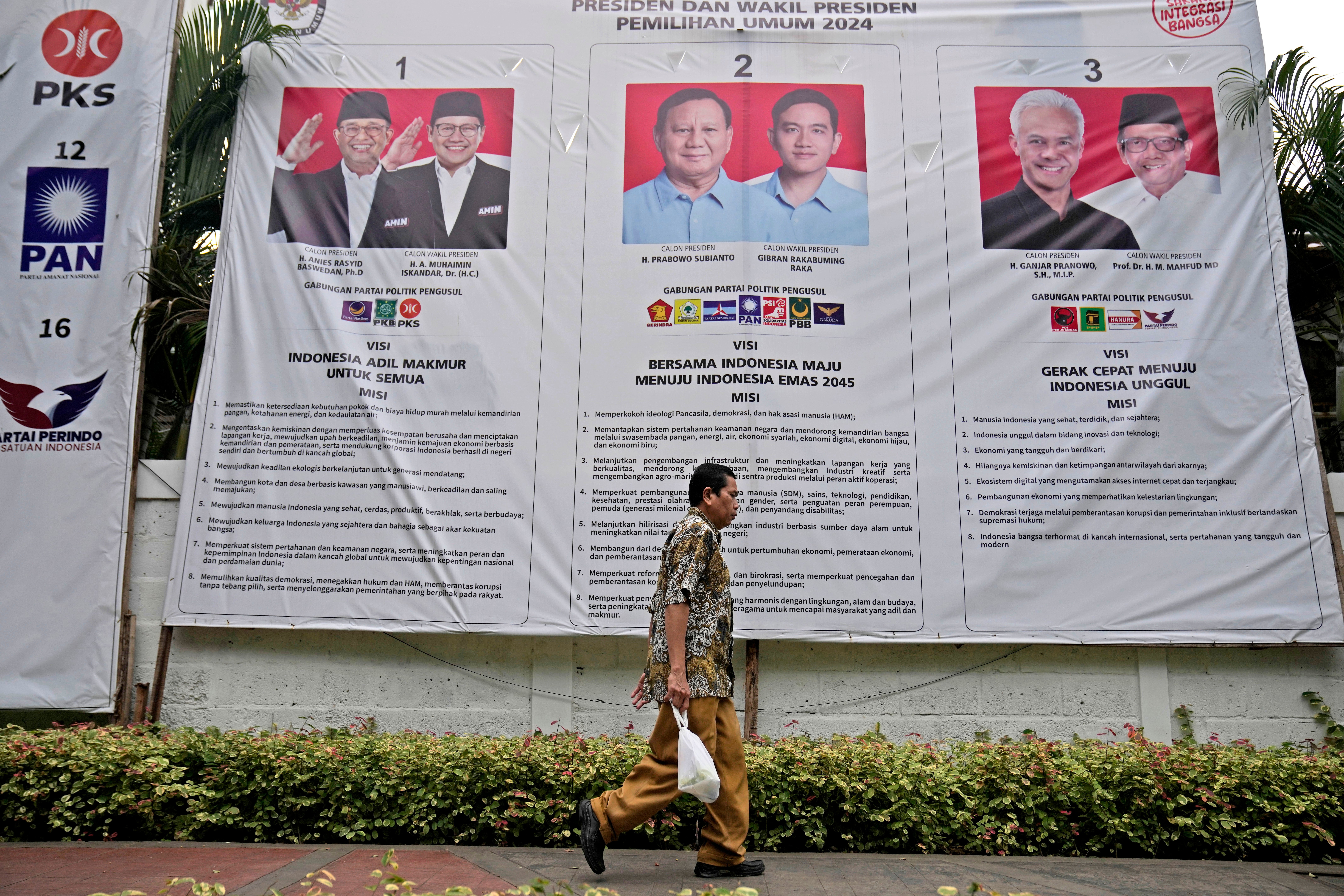 Indonesia Election Candidates