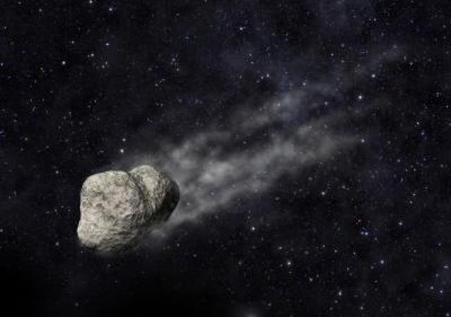 <p>This is an artistic representation of asteroid P/2012 F5</p>
