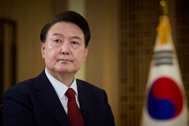 <p>South Korea’s president Yoon Suk Yeol </p>
