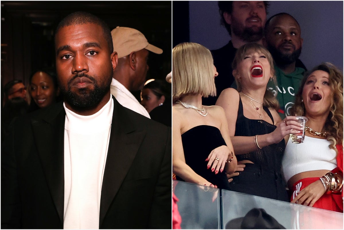 Kanye West responds to claim Taylor Swift had him kicked out of Super Bowl seat | The Independent