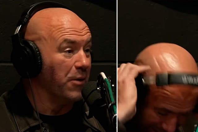 <p>Dana White storms off podcast in first minute leaving host stunned: ‘I’m literally done’.</p>