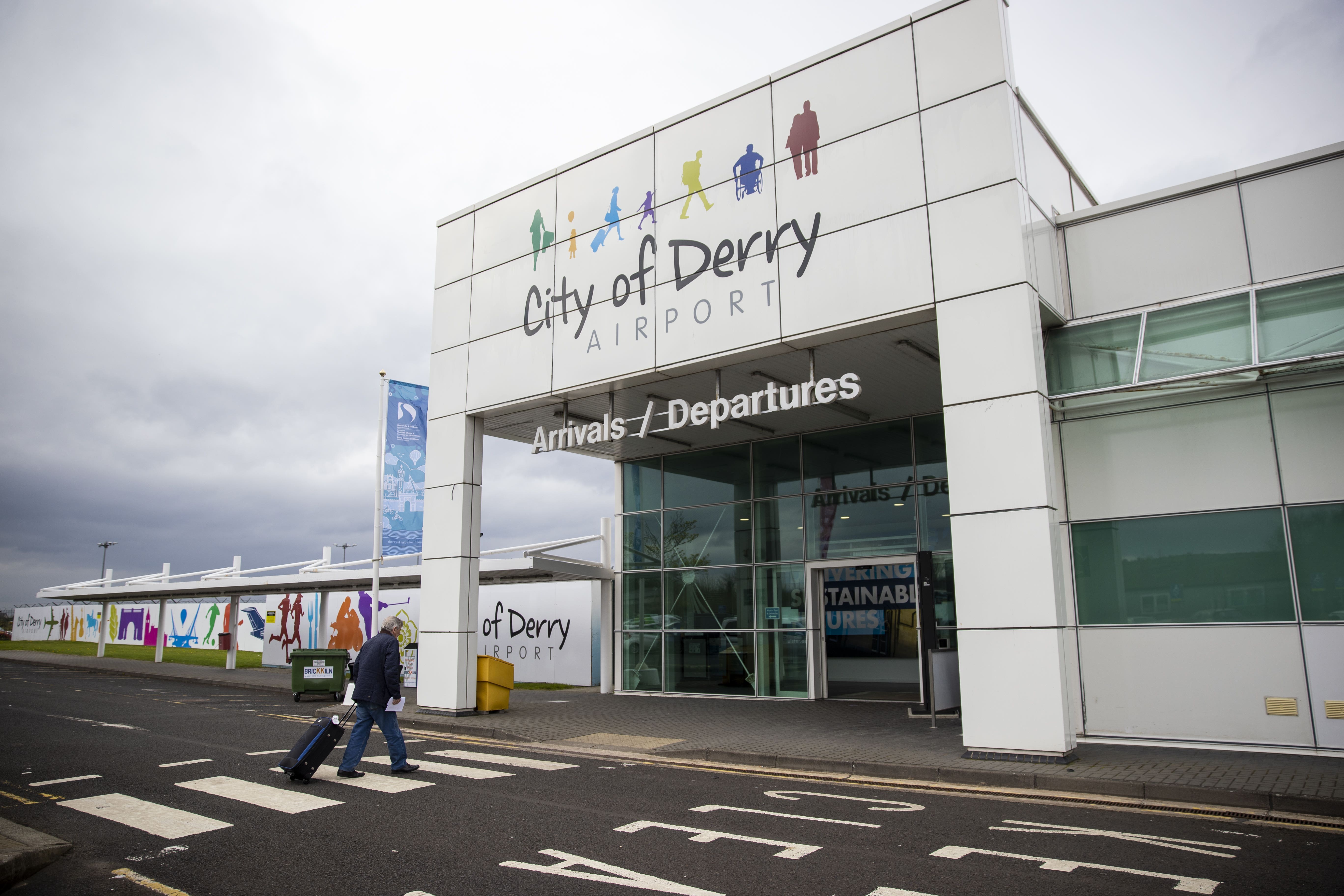 Economy Minister Conor Murphy made the announcement at City of Derry Airport (Liam McBurney/PA)