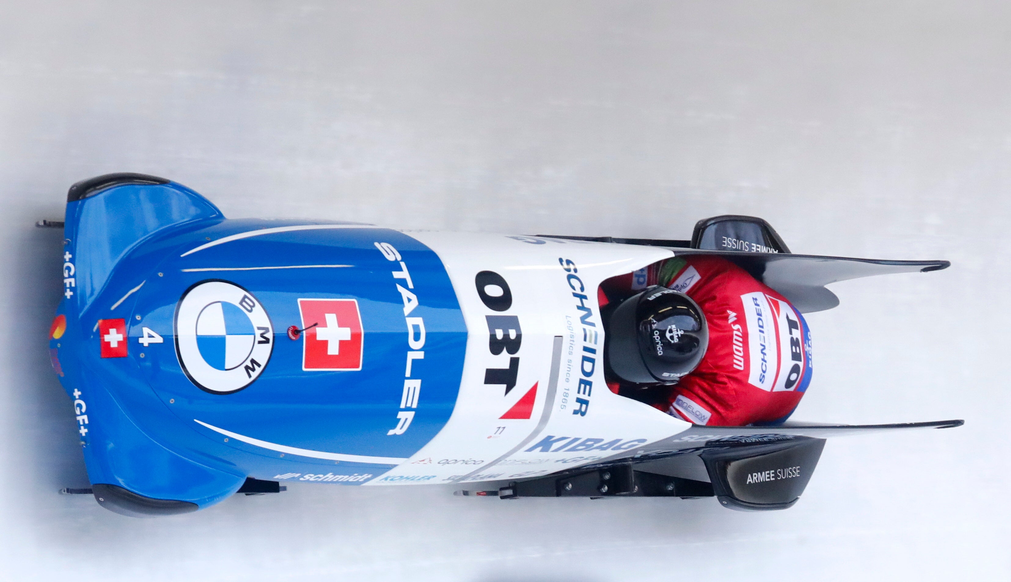 Sandro Michel was run over by his own bobsleigh
