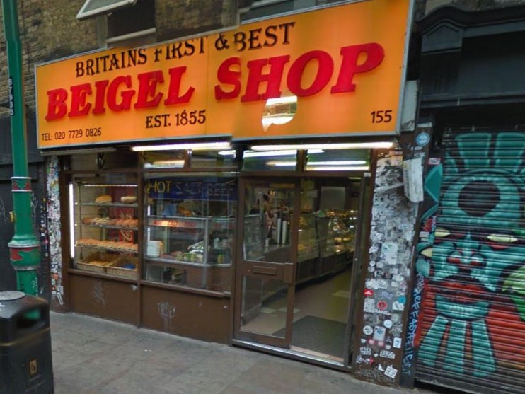 <p>The Beigel Shop, in Shoreditch, east London </p>