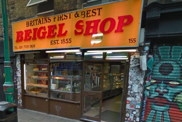 <p>The Beigel Shop, in Shoreditch, east London </p>