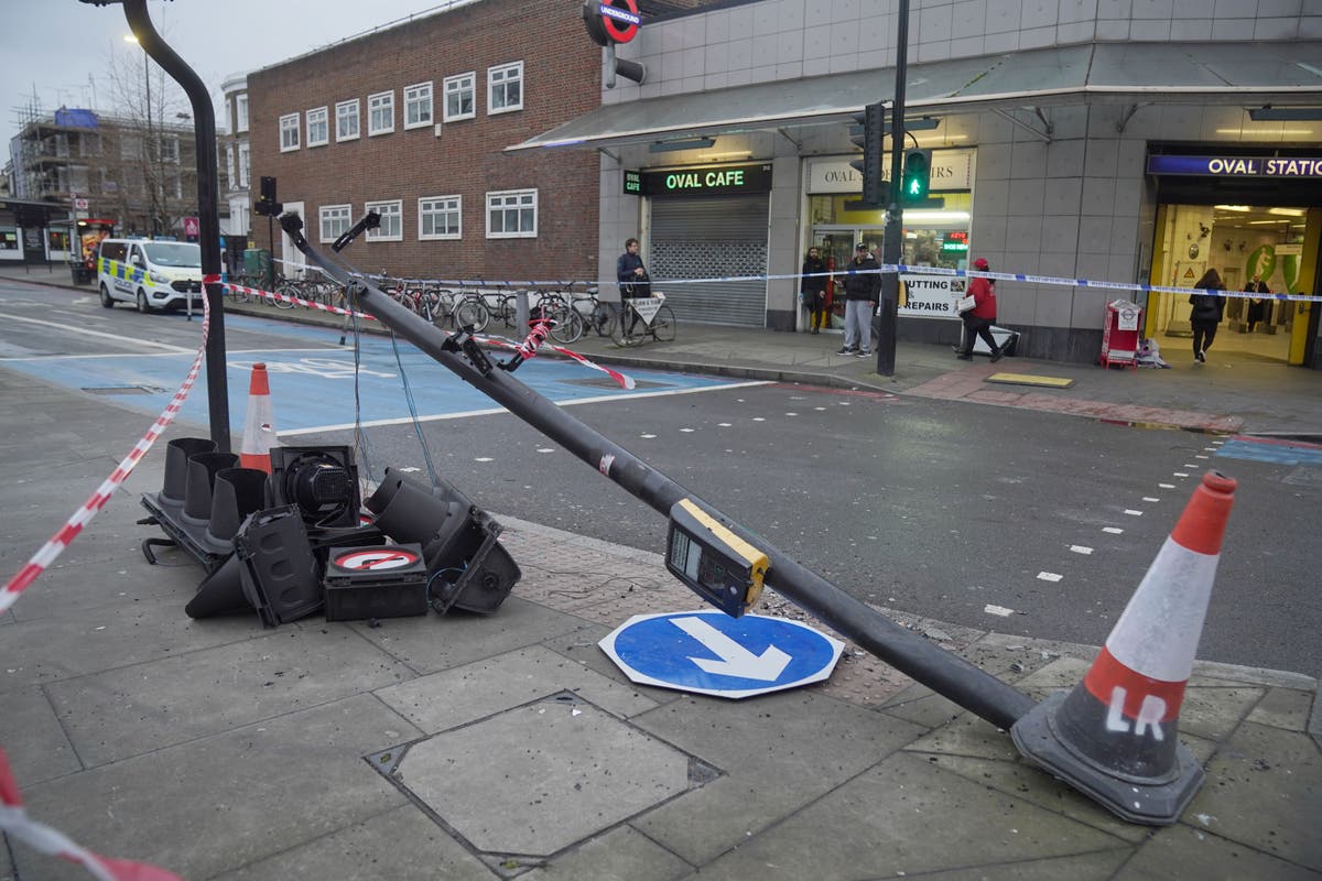 Officers among nine taken to hospital after London bus collides with police van