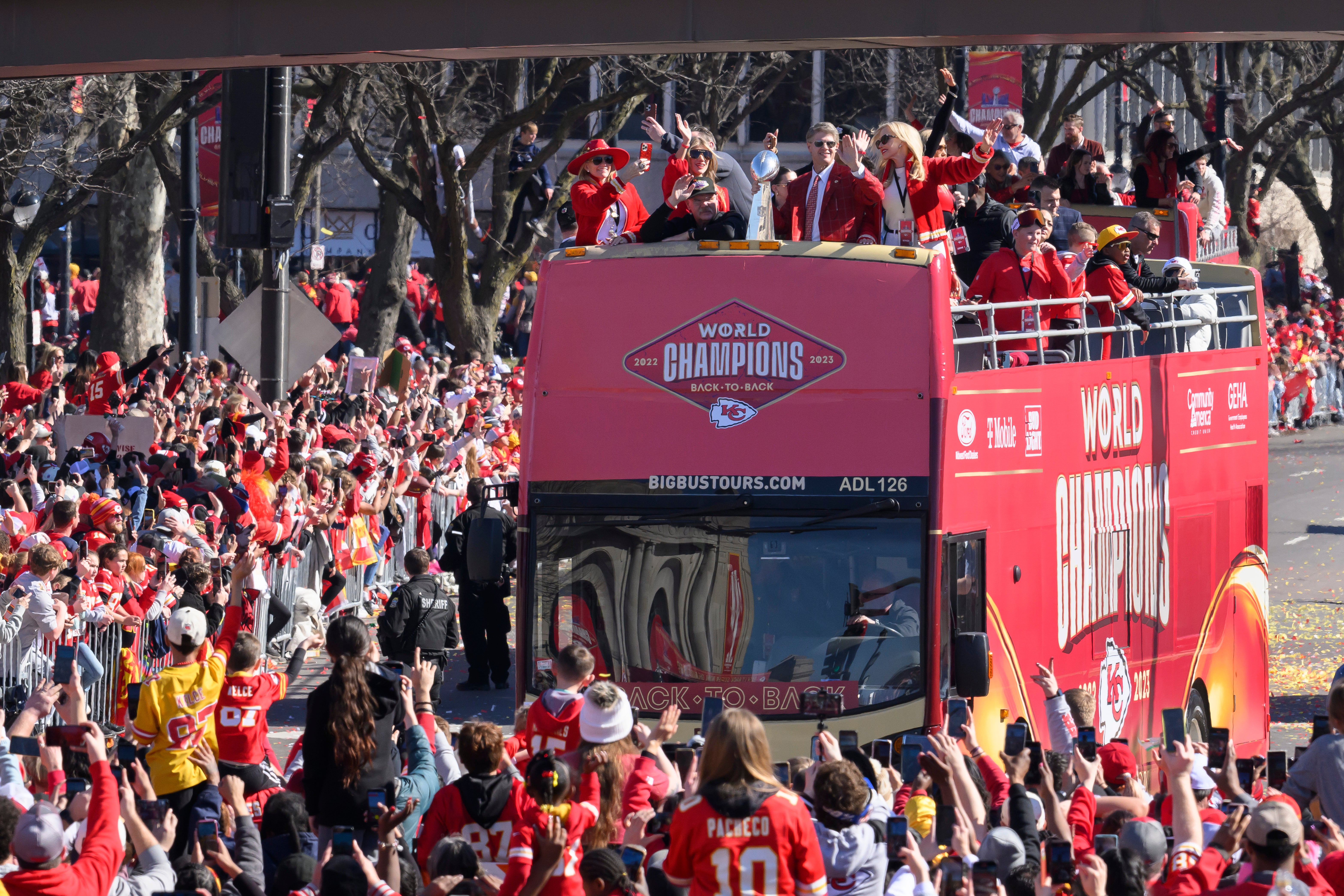 The day of celebration for Kansas City Chiefs fans descended into chaos