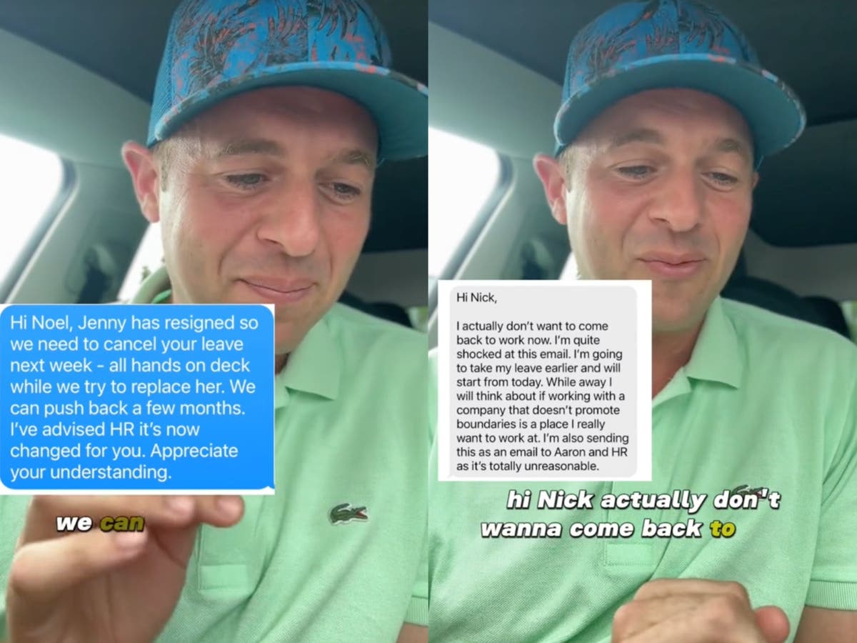 Man sends incredible response to boss who tried to cancel his annual leave