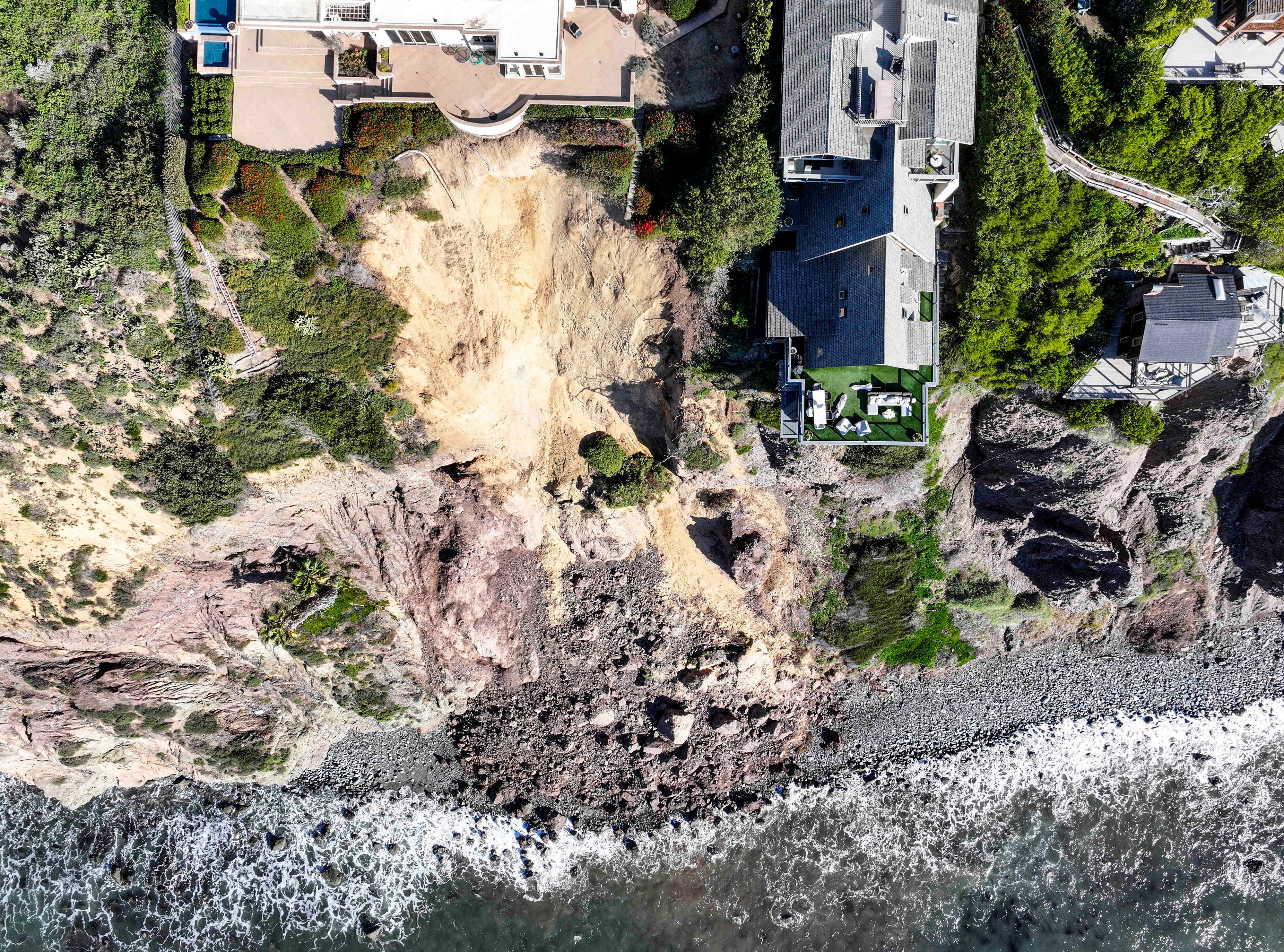 California Coast Landslide.
