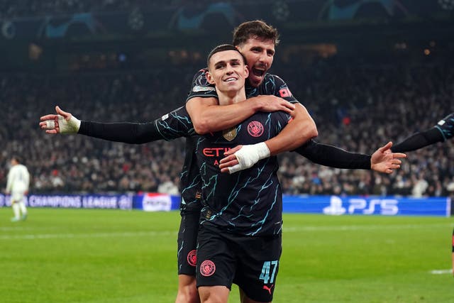 Phil Foden has been in outstanding form for Manchester City (Zac Goodwin/PA)