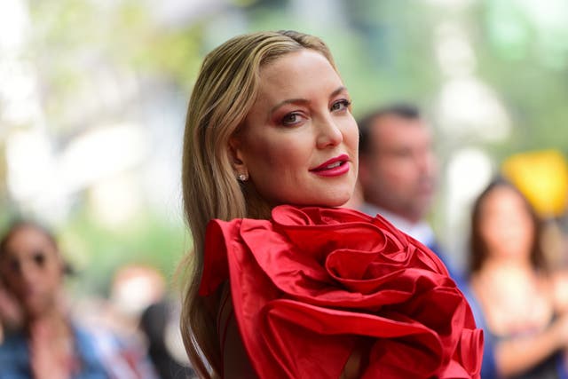 <p>Kate Hudson attends the world premiere of ‘Glass Onion’ in Toronto in 2022</p>