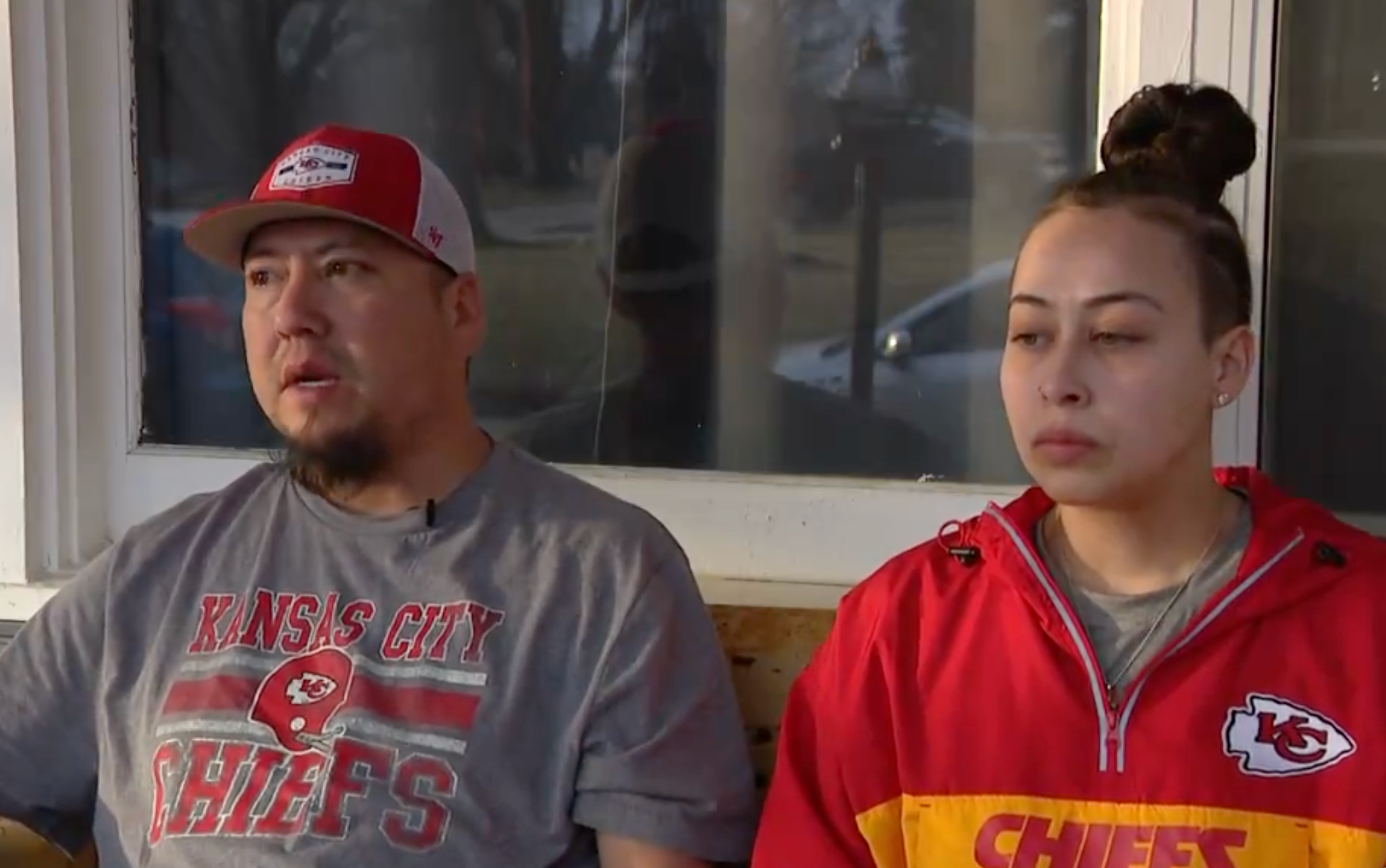 Paul Contreras with his daughter, Alyssa Marsh Contreras, who was also present during the incident