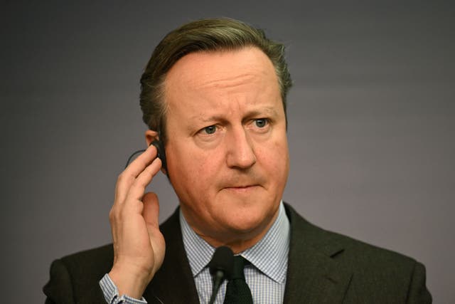 <p>David Cameron calls Vladimir Putin an ‘aggressive dictator’ during diplomatic visit to Warsaw.</p>