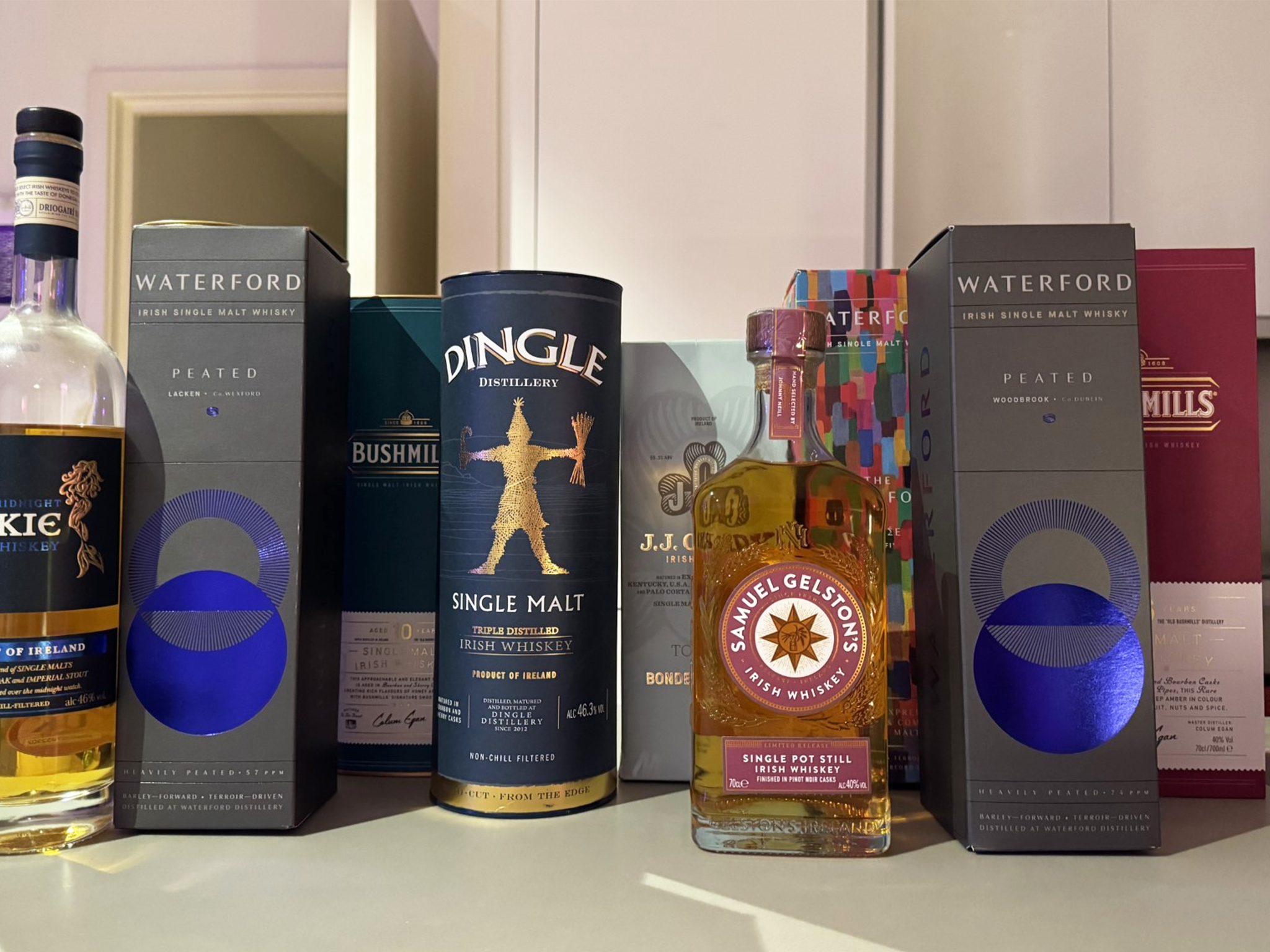 A selection of the best Irish whiskeys that we taste tested
